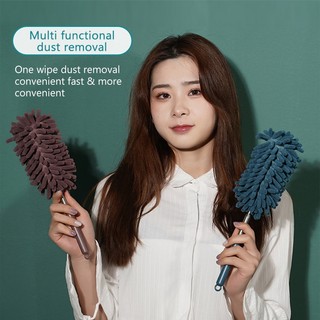 SEAMETAL Tay cầm có thể mở rộng Lông vũ Duster Kính thiên văn Bàn chải bụi Cobweb Bàn chải Catcher Mites Khoảng cách Bụi ô tô Dụng cụ làm sạch nhà cửa