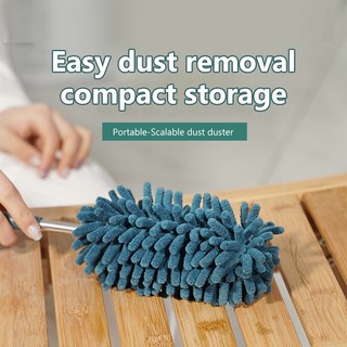 SEAMETAL Tay cầm có thể mở rộng Lông vũ Duster Kính thiên văn Bàn chải bụi Cobweb Bàn chải Catcher Mites Khoảng cách Bụi ô tô Dụng cụ làm sạch nhà cửa