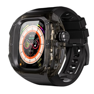 Vỏ bảo vệ chống rơi kim cương giả trong suốt tương thích với Apple Watch Ultra 1 / 2 / 3 49mm Dây đeo đồng hồ một mảnh