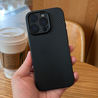 Họa Tiết Sợi Carbon Bảo Vệ Toàn Diện Ốp Lưng Điện Thoại Màu Đen Trong Suốt Cho iPhone 17Promax 17Pro 17Air 12 13 14 15 16 Pro Max 16Plus TPU Mềm Nam Nữ Vỏ Di Động