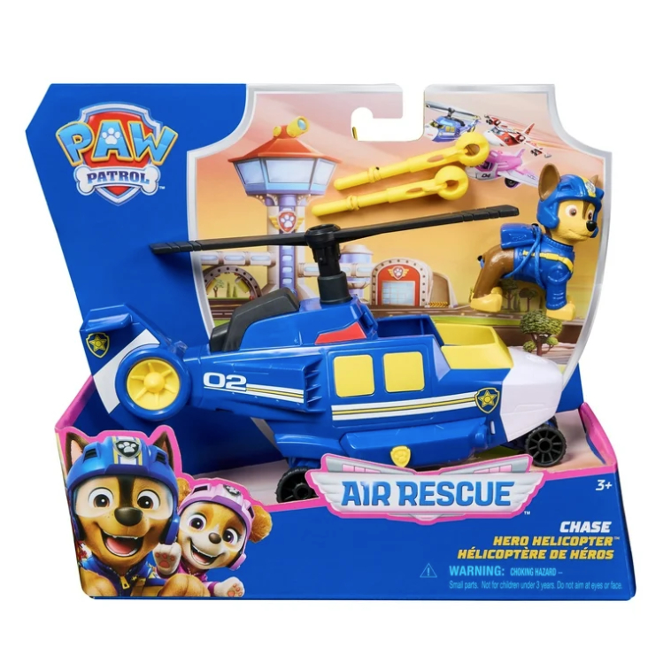 PAW Patrol: Máy bay trực thăng cứu hộ không khí với nhân vật hành động đuổi theo & phóng chiếu