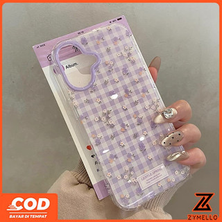 Thích hợp cho OPPO A6X A6 PRO A5X A5 5G A3 A3X A3Pro A5 pro A18 A17 A60 A38 A79 A57 A77S A58 A7 A5S A12 F9 Pro A78 A17K Vỏ điện thoại TPU chống sốc hoa nhỏ màu tím đẹp