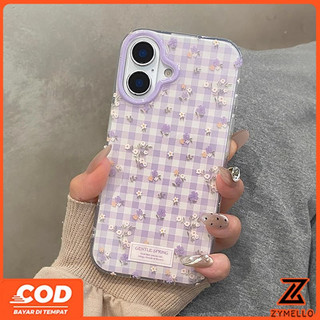 Thích hợp cho OPPO A6X A6 PRO A5X A5 5G A3 A3X A3Pro A5 pro A18 A17 A60 A38 A79 A57 A77S A58 A7 A5S A12 F9 Pro A78 A17K Vỏ điện thoại TPU chống sốc hoa nhỏ màu tím đẹp