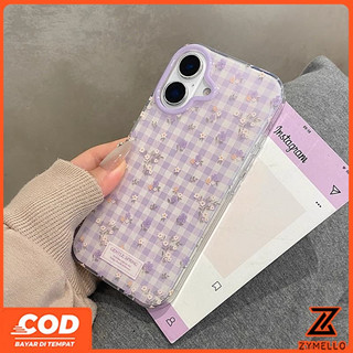 Thích hợp cho OPPO A6X A6 PRO A5X A5 5G A3 A3X A3Pro A5 pro A18 A17 A60 A38 A79 A57 A77S A58 A7 A5S A12 F9 Pro A78 A17K Vỏ điện thoại TPU chống sốc hoa nhỏ màu tím đẹp