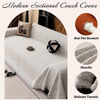 AIMI Vải Nhung Mềm Mại, Thoáng Khí Và Thoải Mái Bọc Ghế Sofa Đa Chức Năng, Chống Trượt Khăn Trải Sofa Thích Hợp Cho Ghế Sofa Chữ L Hai Hoặc Ba Chỗ Ngồi Thân Thiện Với Thú Cưng