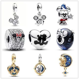 Mặt dây chuyền Mickey và Minnie quyến rũ, cổ điển và sành điệu - DIY tùy chỉnh