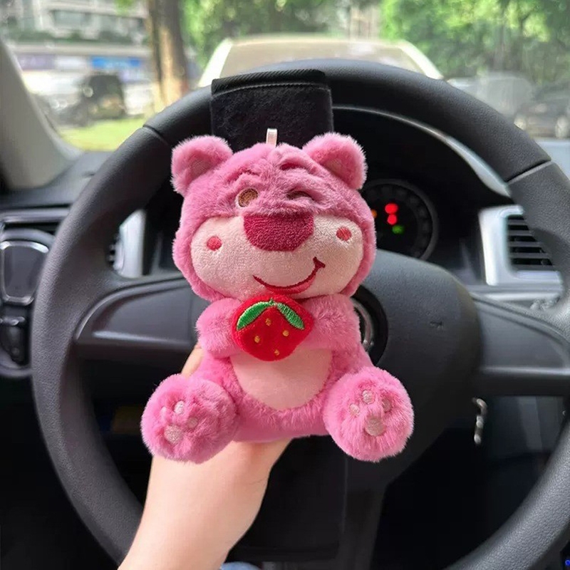Hoạt Hình MỚI Dâu Gấu Búp Bê Ô Tô Dây An Toàn Có Miếng Lót Dây An Toàn Dễ Thương Dây Đeo Vai Miếng Lót Cho Vai Bảo Vệ Phụ Kiện Xe Hơi Cho Trẻ Em Người Lớn