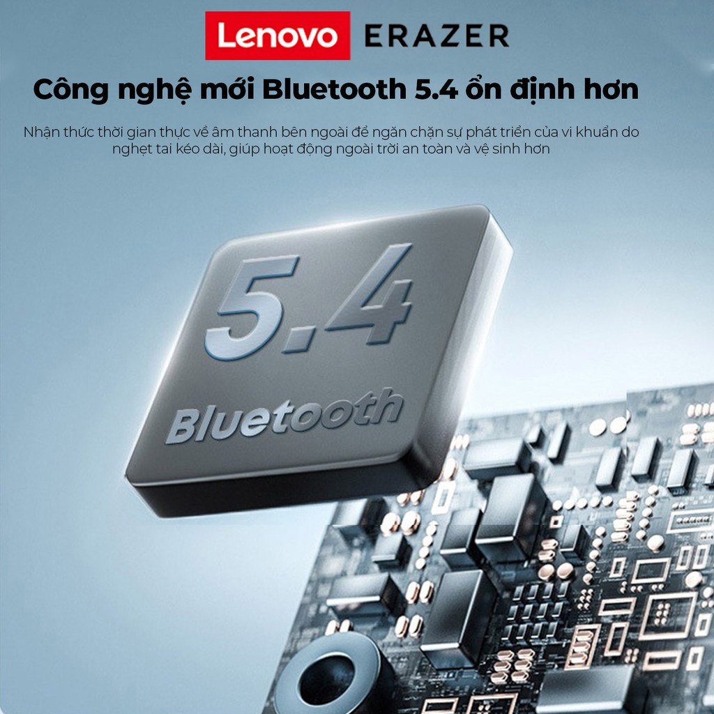 Lenovo ERAZER XF22 Dẫn Truyền Xương Không Dây Bluetooth 5.4 Tai Nghe Thể Thao Cảm Ứng Stereo HiFi Tai Nghe Chống Thấm Nước
