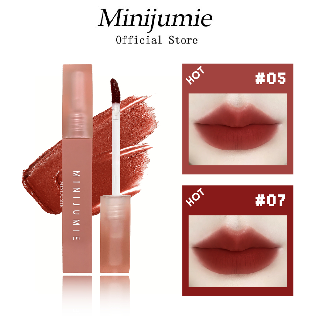 Minijumie Velvet Matte Makeup Lip Gloss Lipstick Dưỡng Ẩm Chống Thấm Nước Lâu Dài（Phiên bản nâng cấp