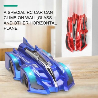 Xe điều khiển từ xa Xe leo tường điện có thể lái trên tường Xe đua RC 360° Đồ chơi đóng thế Rotat Drift Quà tặng bé trai