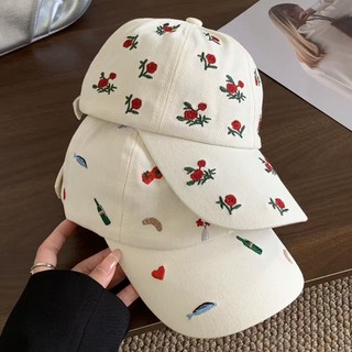 Mũ Trồng Cây và Trái Cây họa tiết thêu đáng yêu, phù hợp mọi mùa
