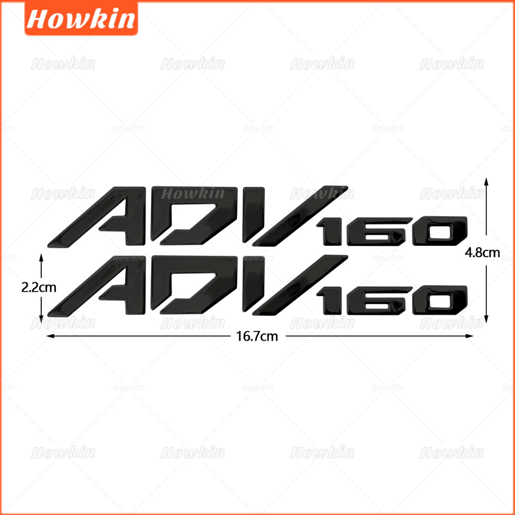 [Sale] Nhãn dán mềm huy hiệu biểu tượng 3D xe máy 1 / 2 thời trang cho HONDA ADV 160
