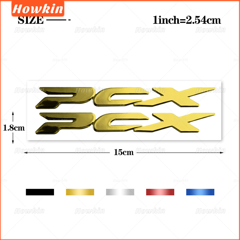 [Sale] Nhãn dán mềm huy hiệu biểu tượng 3D xe máy 1 / 2 thời trang cho Honda Pcx PCX150 125 PCX125