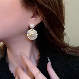 Bông tai ngọc trai hình ong phong cách Pháp - Thời thượng và Sang Trọng, Thiết Kế Nhẹ Nhàng