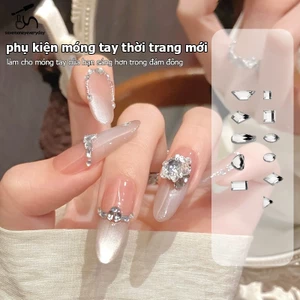 6 Lưới Hạt Móng Tay Ngọc Trai 0.6-2mm Hạt Không Gỉ Bạc Trang Sức Kim Loại Quả Bóng Nhỏ DIY Phụ Kiện Quyến Rũ Trang Trí Móng Tay [vn]