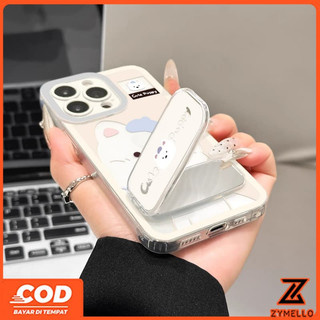 Thích hợp cho OPPO Reno 15F Reno14F Reno14 Pro Reno 13F Reno12 F Reno 11F Reno10 Reno8Z Reno7Z Reno8T Reno5 Reno4 Reno6zTags: Vỏ điện thoại TPU chống sốc có gương cho chó con rỗng