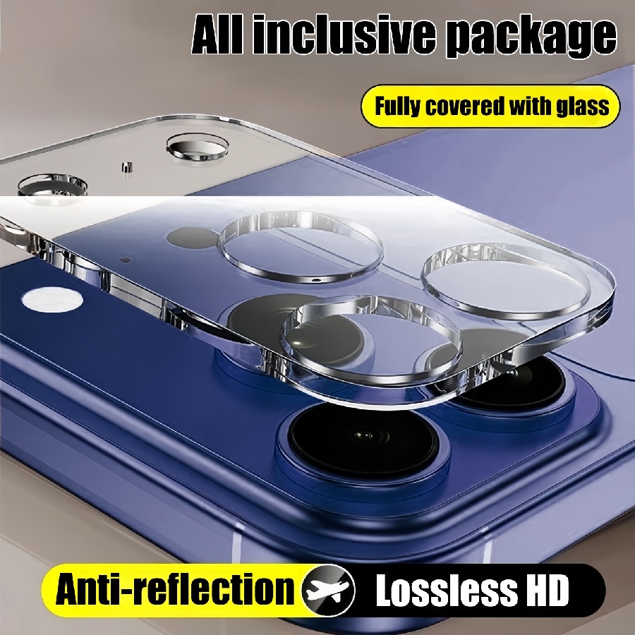 Kính cường lực bảo vệ camera sau cho iPhone 17 Air 16 Plus 15 14 13 12 11 Pro Max
