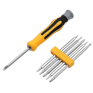Bộ mũi khoan tuốc nơ vít từ tính bảo mật 6 trong 1 Hex Torx tuốc nơ vít đầu phẳng Dụng cụ cầm tay