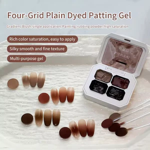 Bốn Cung Điện Lưới Trơn Nhuộm Paiping Keo Màu Hổ Phách Sơn Gradient Làm Trắng Lâu Dài Phù Hợp Với Manic
