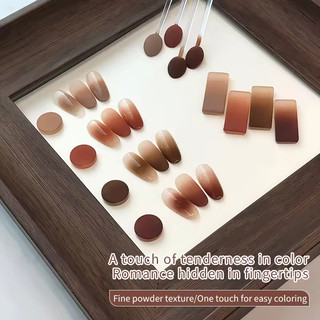 [ANNIES] Bốn Cung Điện Lưới Trơn Nhuộm Paiping Keo Màu Hổ Phách Sơn Gradient Làm Trắng Lâu Dài Phù Hợp Với Manic