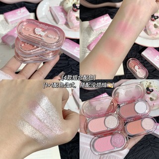 Bảng phấn má hồng hai tông JONBOS - Bảng phấn má mờ & lấp lánh tự nhiên chống thấm nước / Highlight 2 TRONG 1 J120