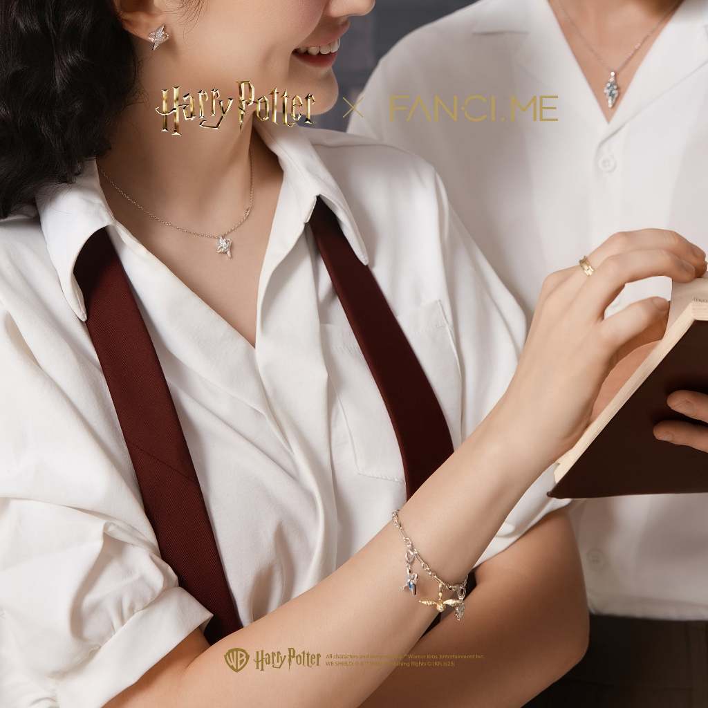 FANCIME x Harry Potter Sterling Silver Charm Mặt dây chuyền Vòng tay DIY Vòng cổ DIY Phải có Jewerly cho Potterhead (Chỉ mặt dây chuyền)