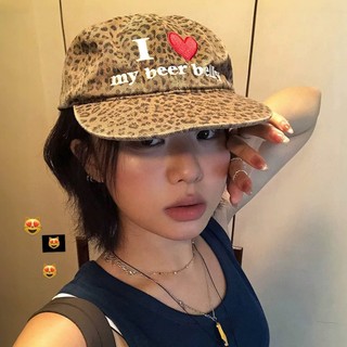 Mũ vành phẳng in họa tiết da báo phù hợp cả nam và nữ, thích hợp quanh năm