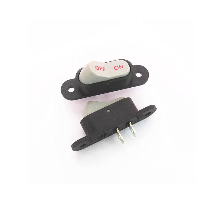 Công Tắc Nồi Cơm Điện In Hai Chân Rocker Công Tắc 2 Chân KCD1 2 Tốc Độ Cho Chảo Điện 6A250V Hình Rocker