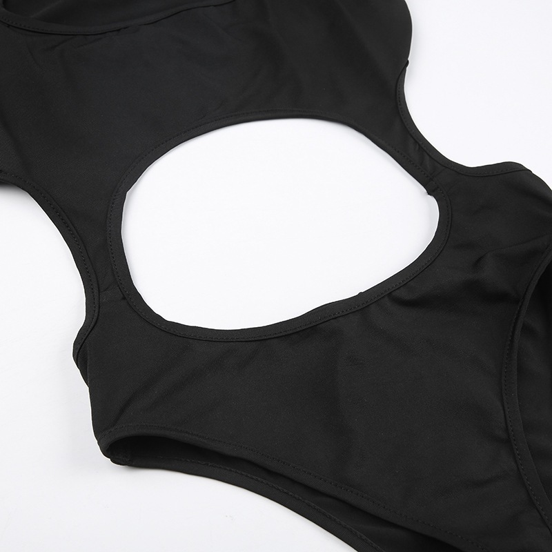 Phong cách Mỹ hot girl backless không tay thuần khiết khao khát hàng đầu nữ rỗng rốn lộ ngực áo liền quần nữ mùa hè