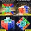 MoYu RS3M V5 3x3 Khối lập phương từ tính chuyên nghiệp RS3M V5 MagLev Ball-Core UV 3x3x3 Cube Đồ chơi xếp hình 3D Đồ chơi ma thuật xếp hình cho trẻ em và người lớn (Robot từ tính đôi)