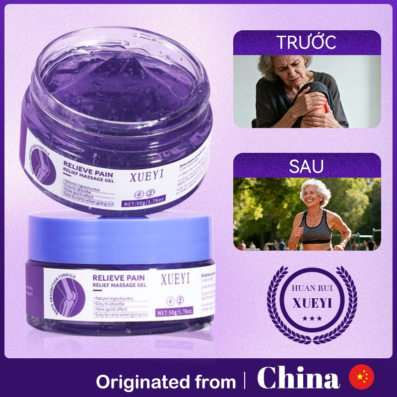 [XUEYI] Gel massage giảm đau 50g | Giảm đau khớp, giảm đau cơ đầu gối