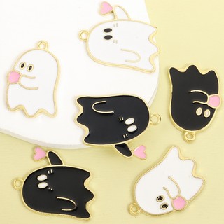 Trọn Bộ Phụ Kiện Halloween Với Charm Tay Trái Tim Hợp Kim, Vòng Cổ Vòng Tay Bông Tai Móc Khóa - DIY Phù Hợp Làm quà cặp đôi dễ thương