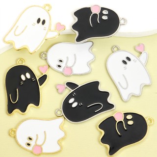 Trọn Bộ Phụ Kiện Halloween Với Charm Tay Trái Tim Hợp Kim, Vòng Cổ Vòng Tay Bông Tai Móc Khóa - DIY Phù Hợp Làm quà cặp đôi dễ thương