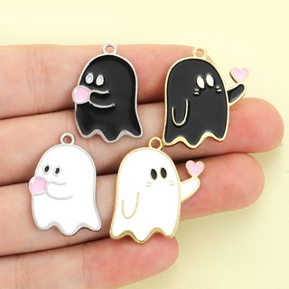 Trọn Bộ Phụ Kiện Halloween Với Charm Tay Trái Tim Hợp Kim, Vòng Cổ Vòng Tay Bông Tai Móc Khóa - DIY Phù Hợp Làm quà cặp đôi dễ thương