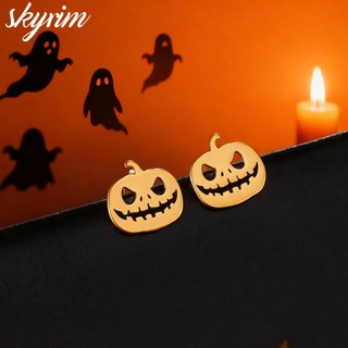 SKYRIM Nam Nữ Bông Tai Đính Bí Ngô Thiết Kế Cho Ngày Halloween Quà Tặng Tiệc Bán Buôn