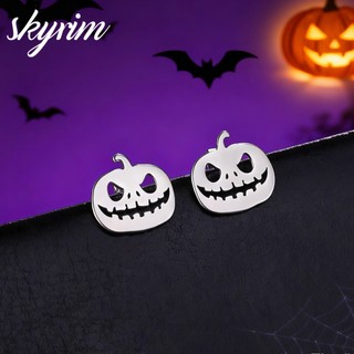 SKYRIM Nam Nữ Bông Tai Đính Bí Ngô Thiết Kế Cho Ngày Halloween Quà Tặng Tiệc Bán Buôn
