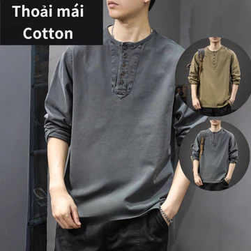 Áo thun nam áo thun nam tay dài áo thun nam form rộng áo thun nam xịn áo thun nam cotton áo thun nam cotton
