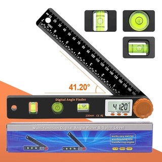 Công cụ cấp kỹ thuật số 4 trong 1 có độ chính xác cao, Máy đo góc đa chức năng & Máy đo góc 0,5° Độ chính xác, 0-360° Phạm vi
