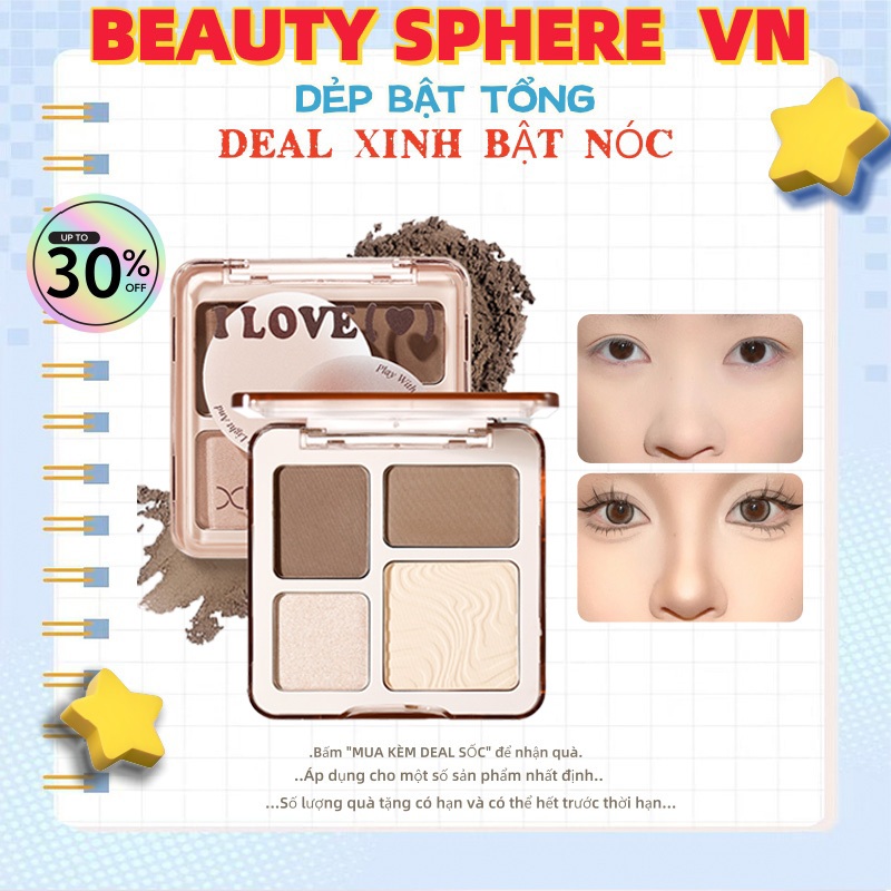 Bảng Contour Xixi Soft Matte Fine Powder Natural Sculpt Blendable Kiểm soát dầu tích hợp