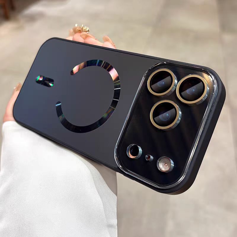 Cửa sổ lớn bằng Laser có màng ống kính cứng tương thích với iPhone 13 pro max 14 pro max 15 pro max 16 pro max 17 pro max 17 air case