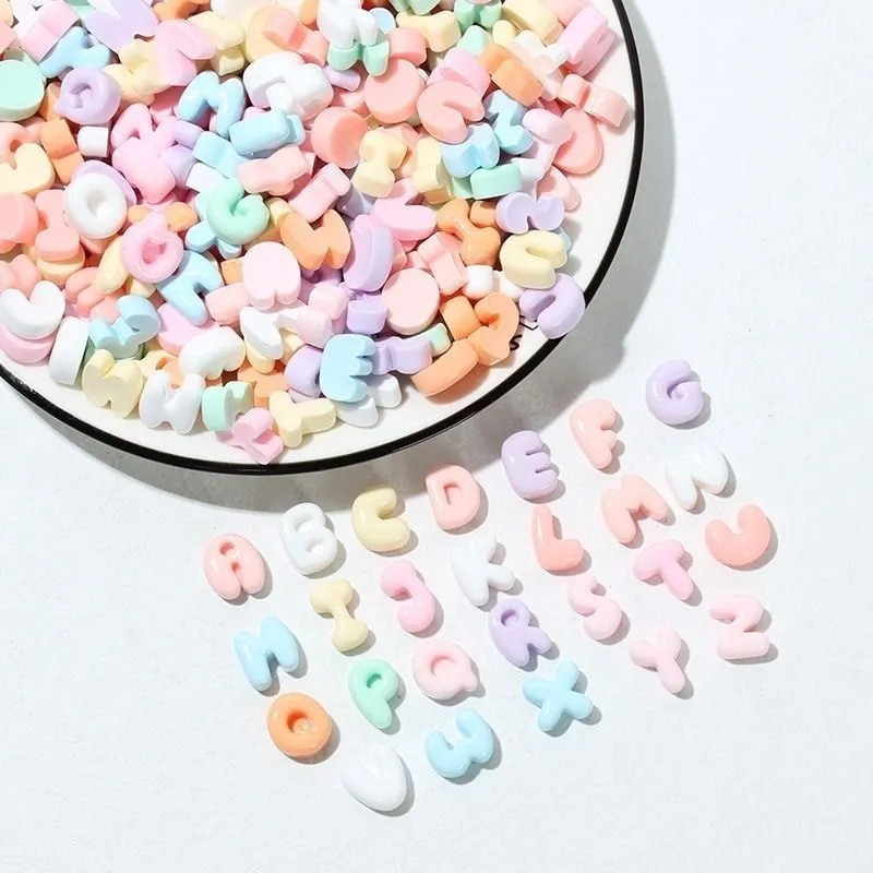 Phụ kiện tự làm chữ cái tiếng Anh màu Macaron Mini