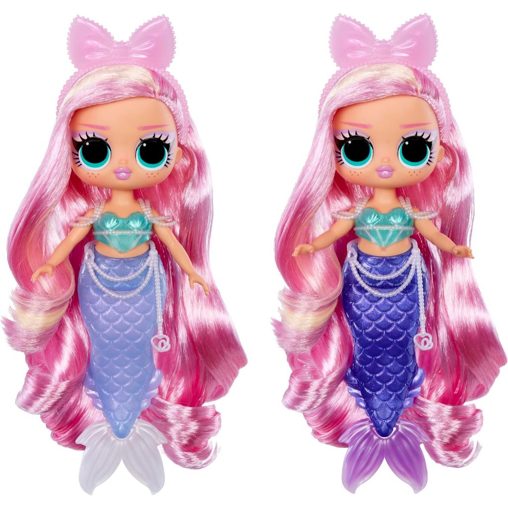 LOL SURPRISE LOL Bất ngờ LOL Bất ngờ L.O.L. Bất ngờ! Búp bê thời trang Tweens Nàng tiên cá Lola Waves có đuôi đổi màu, vây di chuyển và phụ kiện đẹp