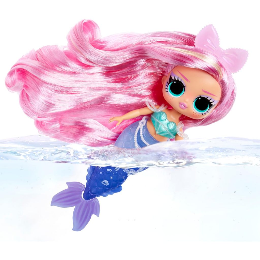 LOL SURPRISE LOL Bất ngờ LOL Bất ngờ L.O.L. Bất ngờ! Búp bê thời trang Tweens Nàng tiên cá Lola Waves có đuôi đổi màu, vây di chuyển và phụ kiện đẹp