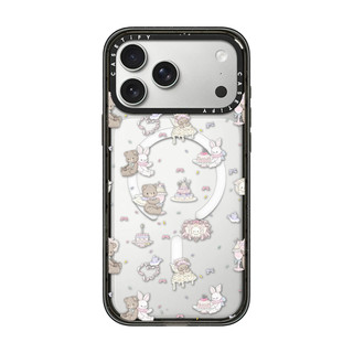Không Dây Từ Tính Cho iPhone 17 16 15 Pro Max Gấu Thỏ Dễ Thương Miếng Dán Ốp lưng iPhone 13 14 Pro Max Plus Acrylic Cứng PC Ốp Lưng