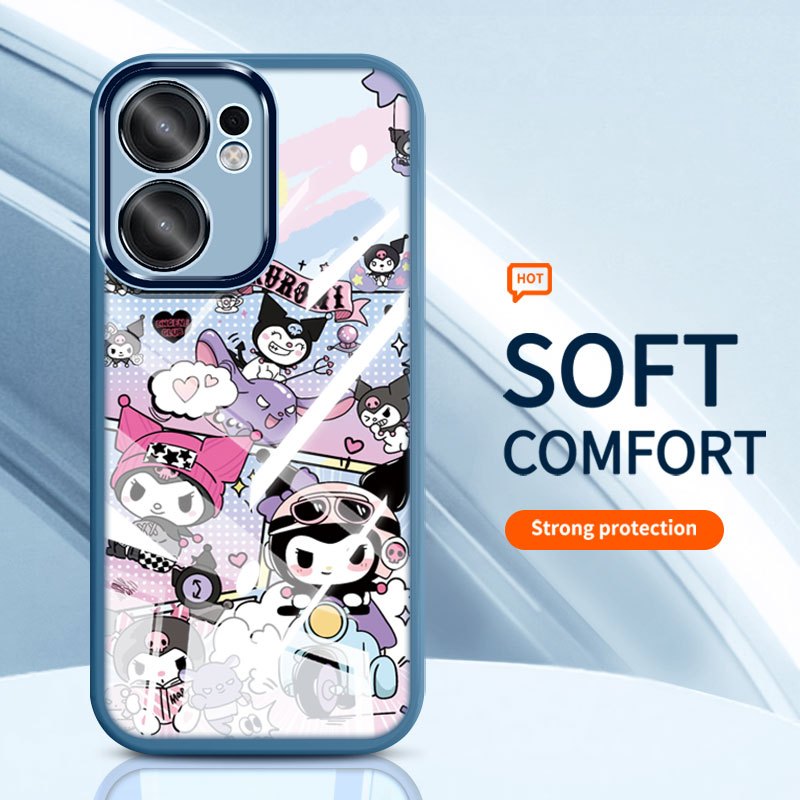 YBD Trong Suốt Ốp Lưng Điện Thoại OPPO A6X A6 Pro A6S Reno 14 Pro Reno 15F 14F Reno 13 Pro 13F Hoạt Hình Dễ Thương Chó Pacha Mới Chống Rơi Vỏ Mềm Silicon