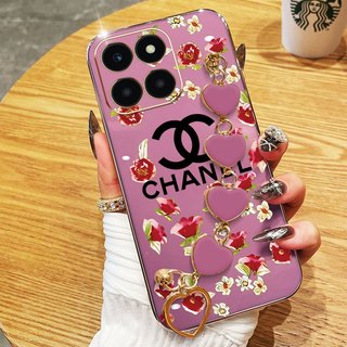 Ốp Điện Thoại YBD Cho Honor X7D 400 Smart X6C X6A Plus X6B Plus X6S X7C X8A X6 X8 X8B X8C Mạ Điện Thương Hiệu Sang Trọng Logo TPU Mềm Băng Silicon Vòng Tay