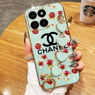 Ốp Điện Thoại YBD Cho Honor X7D 400 Smart X6C X6A Plus X6B Plus X6S X7C X8A X6 X8 X8B X8C Mạ Điện Thương Hiệu Sang Trọng Logo TPU Mềm Băng Silicon Vòng Tay
