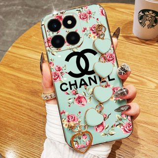 Ốp Điện Thoại YBD Cho Honor X7D 400 Smart X6C X6A Plus X6B Plus X6S X7C X8A X6 X8 X8B X8C Mạ Điện Thương Hiệu Sang Trọng Logo TPU Mềm Băng Silicon Vòng Tay