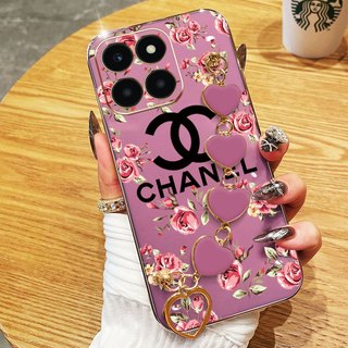 Ốp Điện Thoại YBD Cho Honor X7D 400 Smart X6C X6A Plus X6B Plus X6S X7C X8A X6 X8 X8B X8C Mạ Điện Thương Hiệu Sang Trọng Logo TPU Mềm Băng Silicon Vòng Tay