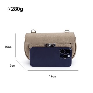 Thời Trang Mới Da Thật Chính Hãng Túi Đeo Vai Mini Nữ Lớp Đầu Tiên Da Bò Túi Đeo Ngang Túi Điện Thoại Di Động